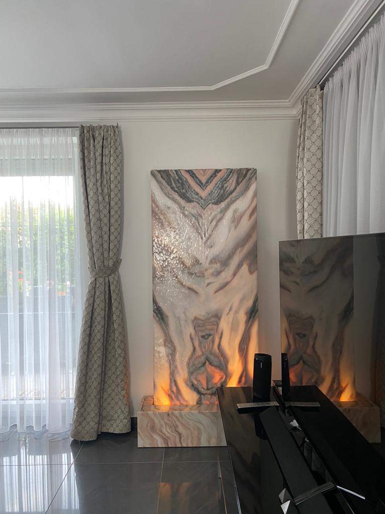 water wall-indoor-soelker-marble indoor fountain water wall