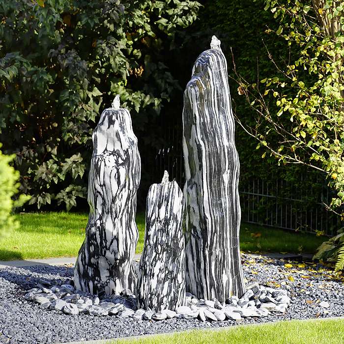 Sourcestone fountain Black Angel Marble