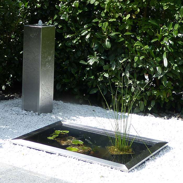stainless steel fountain water basin