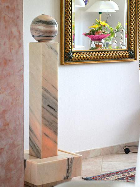 ball fountain natural stone marble