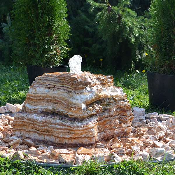 fuente piedra roca ónix mármol