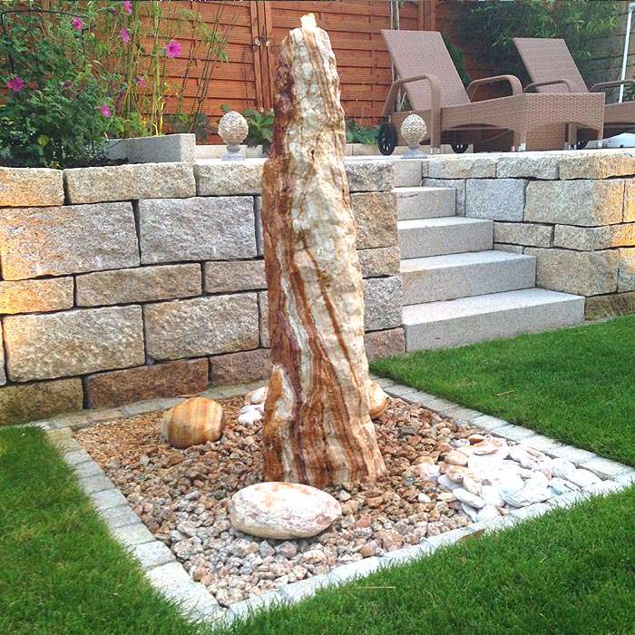 Fontaines pour le jardin Granit Leopard White (47 x 40 x 70 cm) 