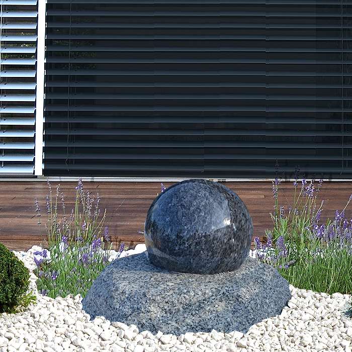 floating granite ball